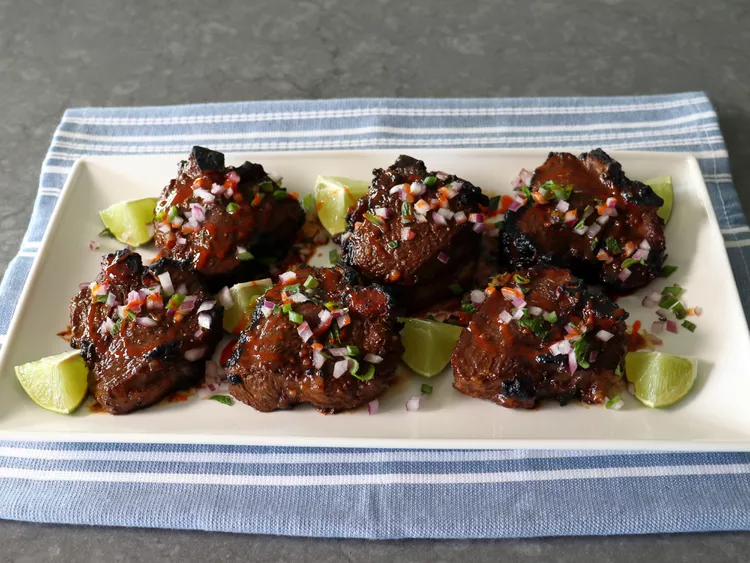 Sweet and Sour Tamarind-Glazed Lamb Chops Photo